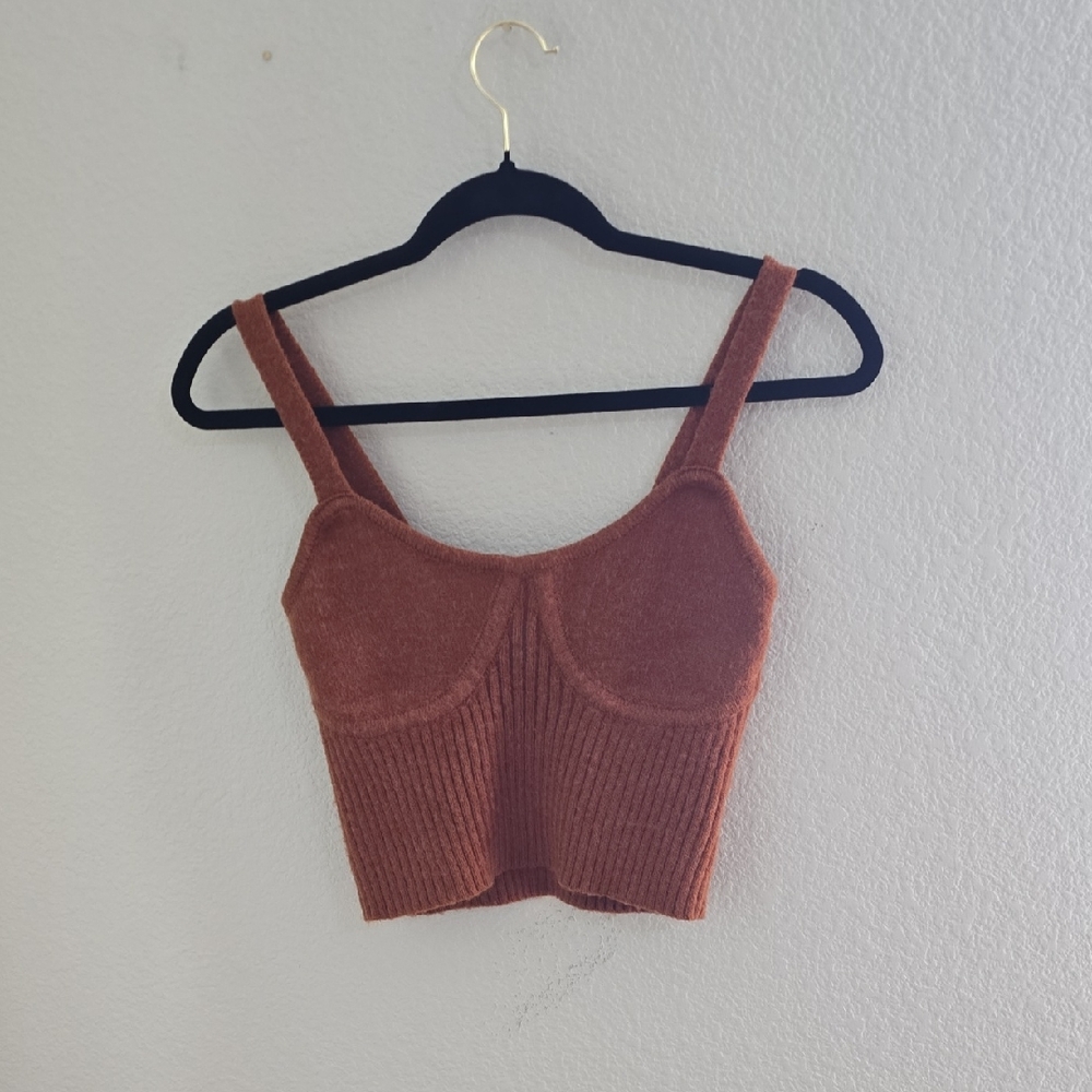 Windsor Cinnamon Knit Crop Top